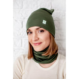 Merino wool loop scarf for women