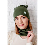 Merino wool beanie hat for women