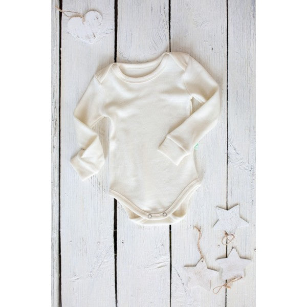 Merino and silk long sleeve baby bodysuits – Lovely Sheep Boutique