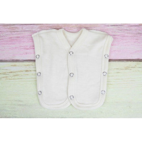 Merino wool premature baby vest