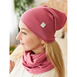 Merino wool beanie hat for women