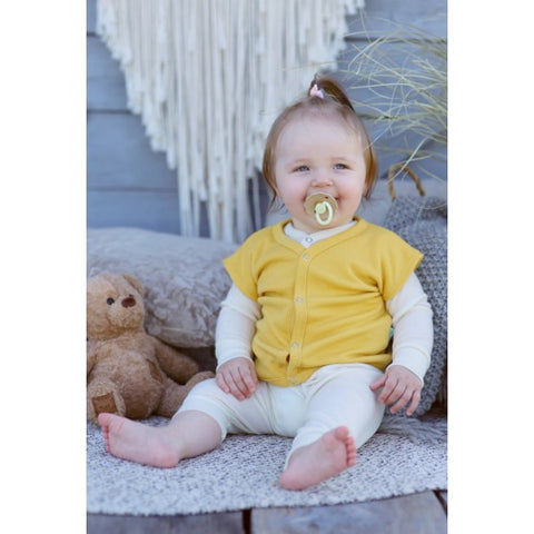 Merino wool newborn baby vest